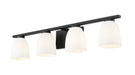 Z-Lite - 7518-4V-MB - Four Light Vanity - Naya - Matte Black