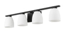 Z-Lite - 7518-4V-MB - Four Light Vanity - Naya - Matte Black