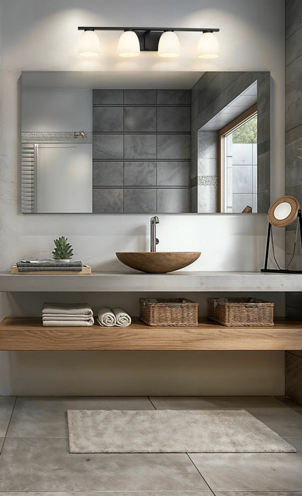 Z-Lite - 7518-4V-MB - Four Light Vanity - Naya - Matte Black