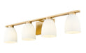 Z-Lite - 7518-4V-MGLD - Four Light Vanity - Naya - Modern Gold