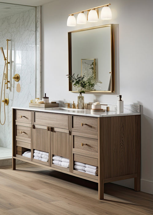 Z-Lite - 7518-4V-MGLD - Four Light Vanity - Naya - Modern Gold