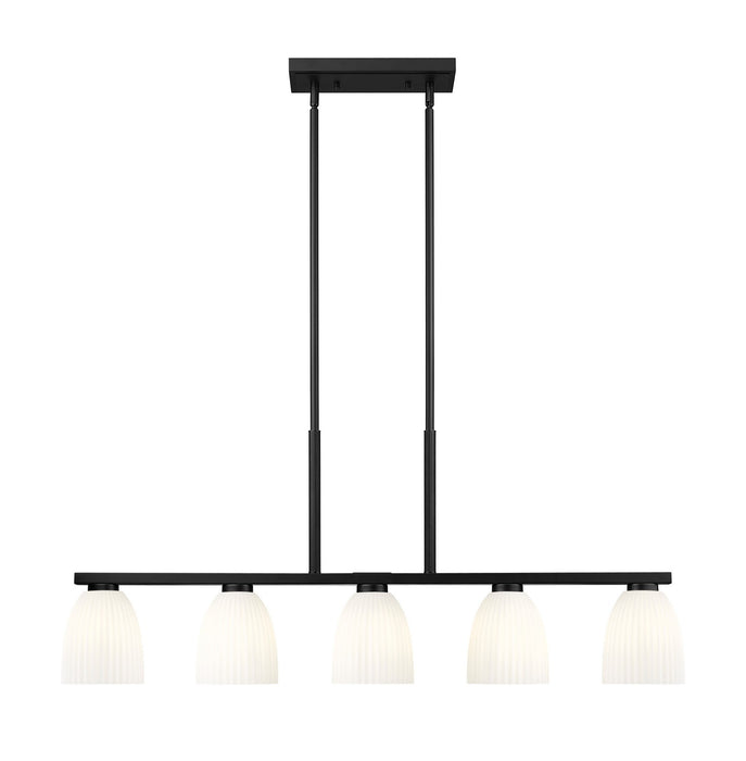 Z-Lite - 7518-5L-MB - Five Light Linear Chandelier - Naya - Matte Black
