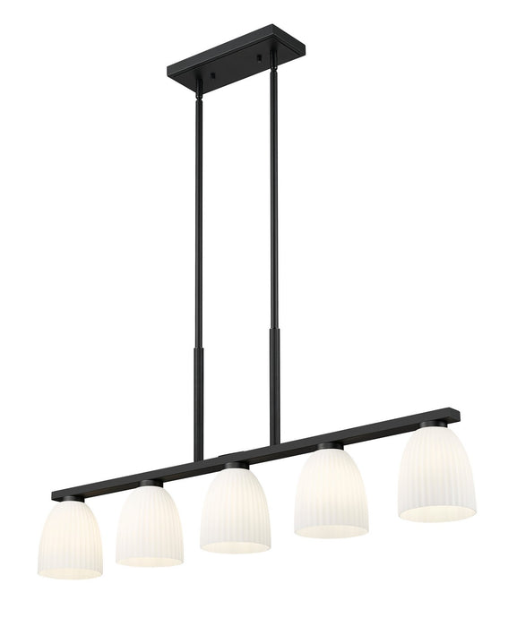 Z-Lite - 7518-5L-MB - Five Light Linear Chandelier - Naya - Matte Black