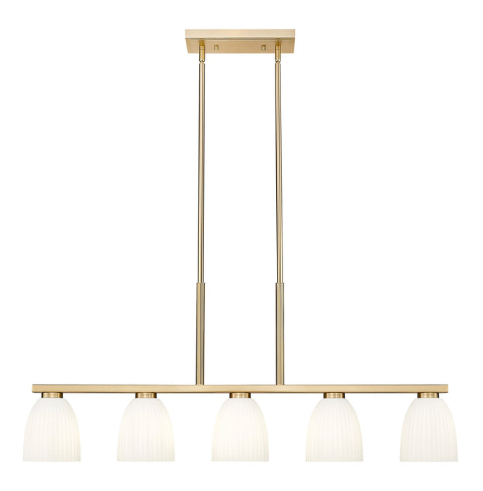 Z-Lite - 7518-5L-MGLD - Five Light Linear Chandelier - Naya - Modern Gold