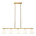 Z-Lite - 7518-5L-MGLD - Five Light Linear Chandelier - Naya - Modern Gold