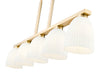 Z-Lite - 7518-5L-MGLD - Five Light Linear Chandelier - Naya - Modern Gold