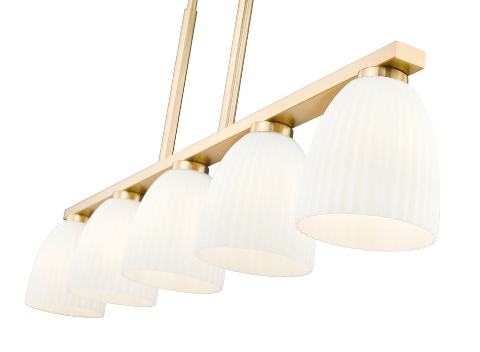 Z-Lite - 7518-5L-MGLD - Five Light Linear Chandelier - Naya - Modern Gold