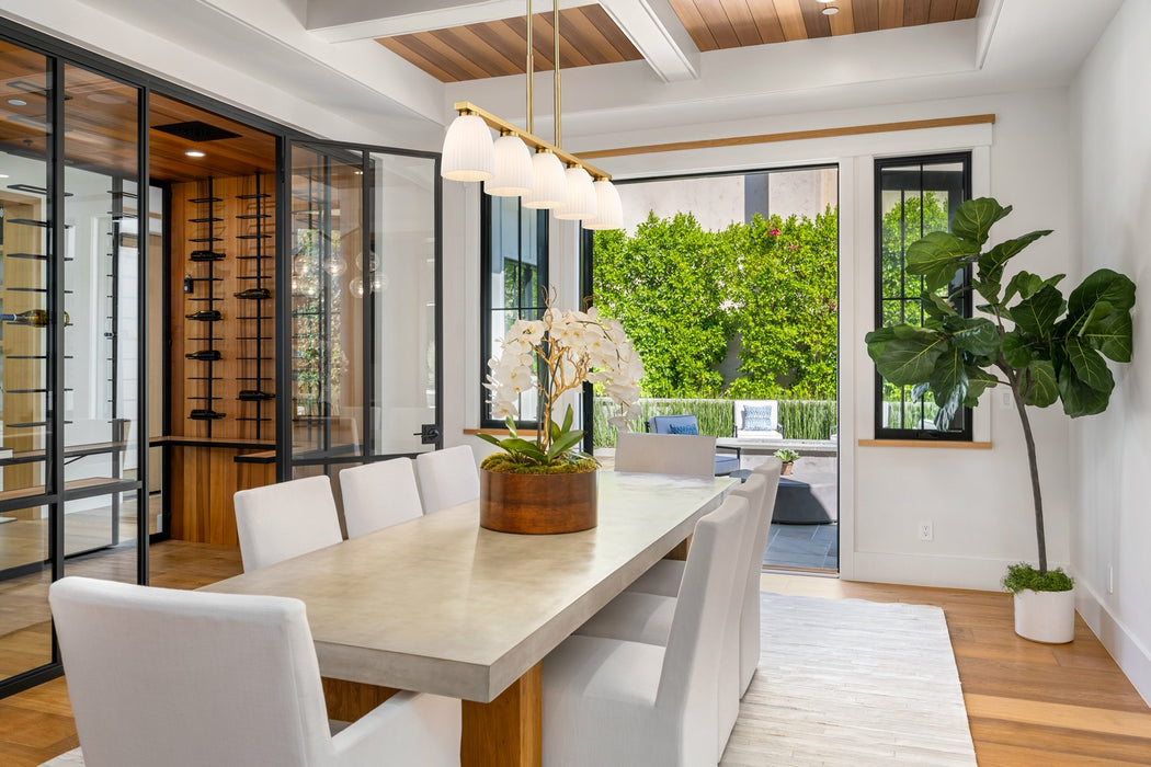 Z-Lite - 7518-5L-MGLD - Five Light Linear Chandelier - Naya - Modern Gold