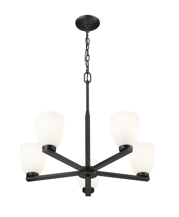 Z-Lite - 7518-5MB - Five Light Chandelier - Naya - Matte Black