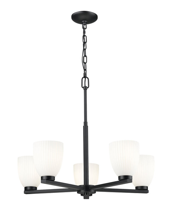 Z-Lite - 7518-5MB - Five Light Chandelier - Naya - Matte Black