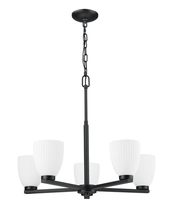 Z-Lite - 7518-5MB - Five Light Chandelier - Naya - Matte Black