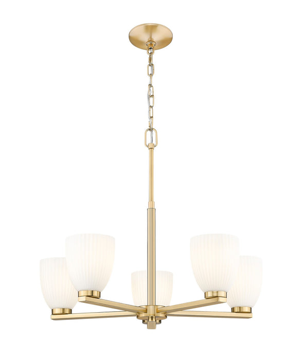 Z-Lite - 7518-5MGLD - Five Light Chandelier - Naya - Modern Gold