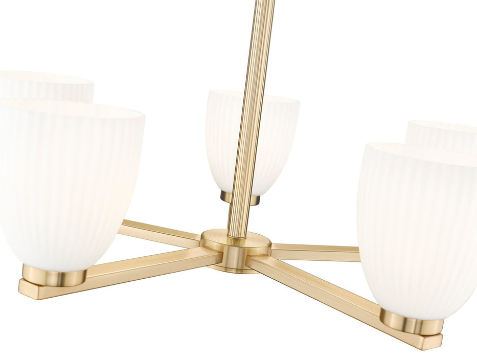 Z-Lite - 7518-5MGLD - Five Light Chandelier - Naya - Modern Gold