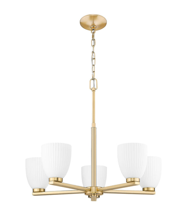 Z-Lite - 7518-5MGLD - Five Light Chandelier - Naya - Modern Gold