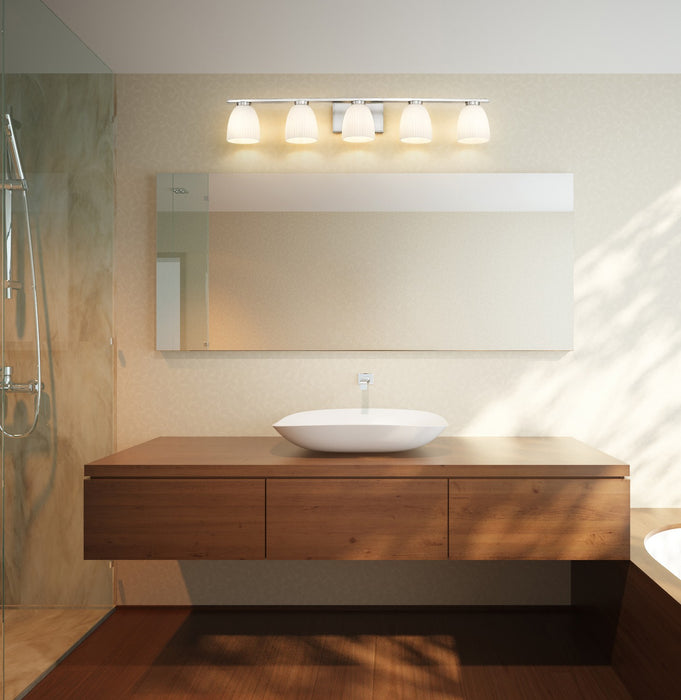 Z-Lite - 7518-5V-BN - Five Light Vanity - Naya - Brushed Nickel