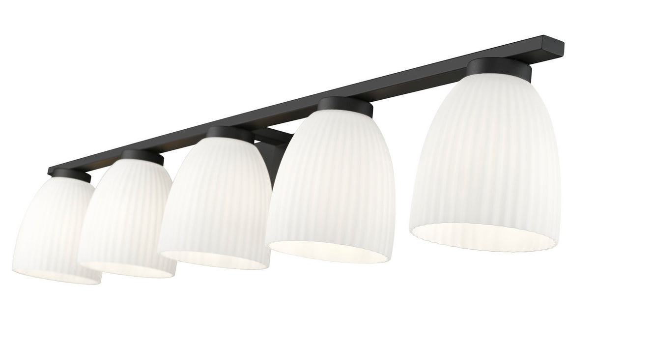 Z-Lite - 7518-5V-MB - Five Light Vanity - Naya - Matte Black