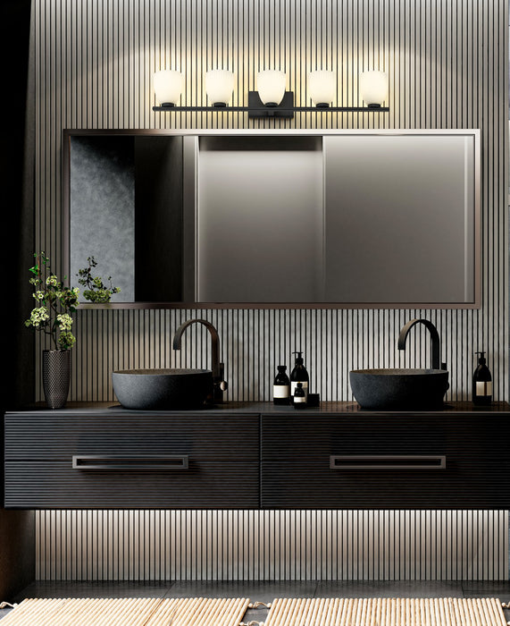 Z-Lite - 7518-5V-MB - Five Light Vanity - Naya - Matte Black