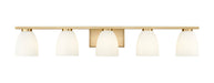 Z-Lite - 7518-5V-MGLD - Five Light Vanity - Naya - Modern Gold