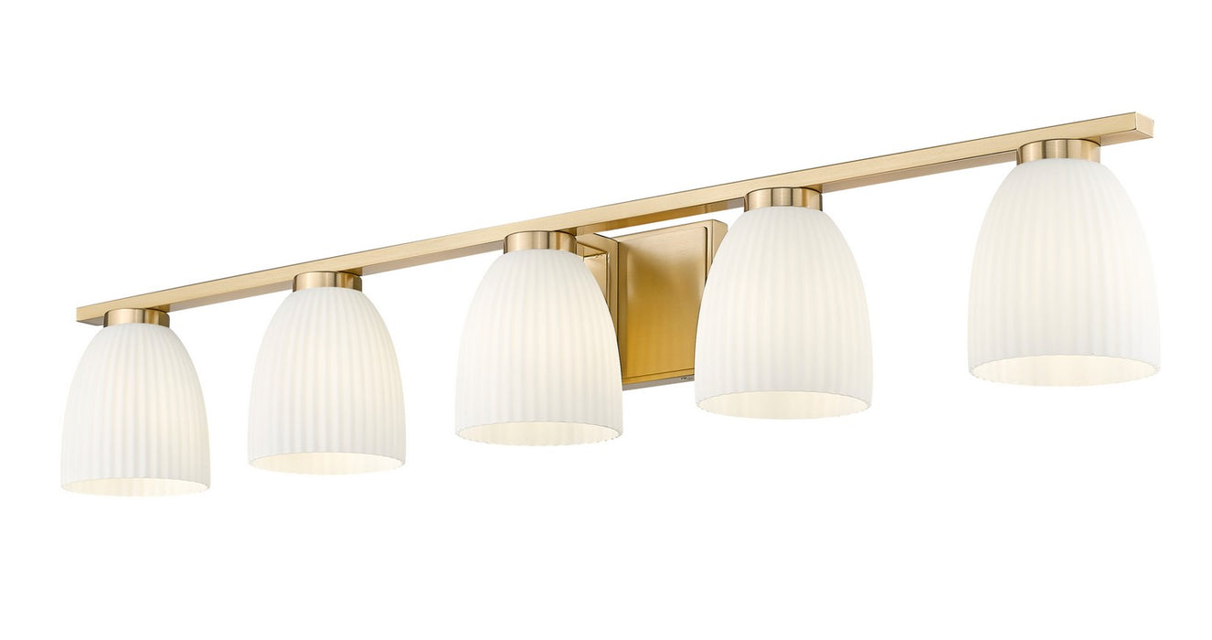 Z-Lite - 7518-5V-MGLD - Five Light Vanity - Naya - Modern Gold