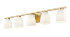 Z-Lite - 7518-5V-MGLD - Five Light Vanity - Naya - Modern Gold