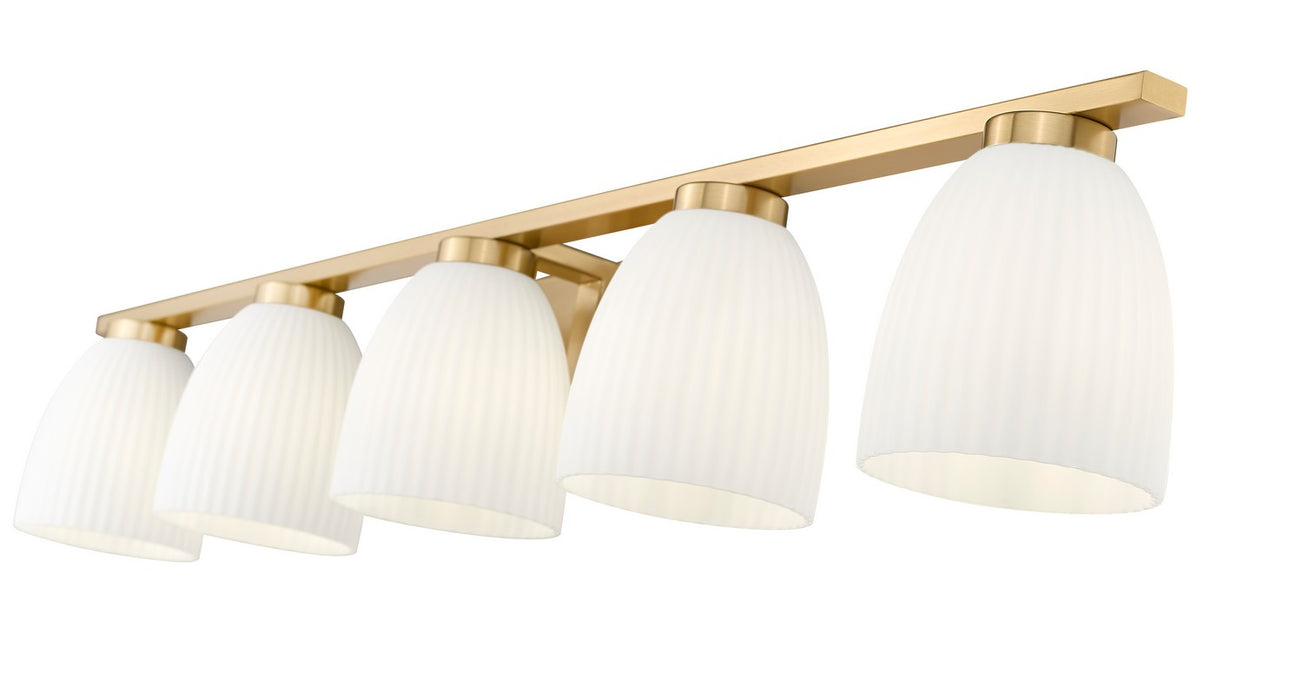 Z-Lite - 7518-5V-MGLD - Five Light Vanity - Naya - Modern Gold