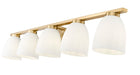 Z-Lite - 7518-5V-MGLD - Five Light Vanity - Naya - Modern Gold