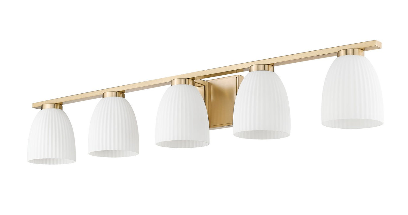 Z-Lite - 7518-5V-MGLD - Five Light Vanity - Naya - Modern Gold