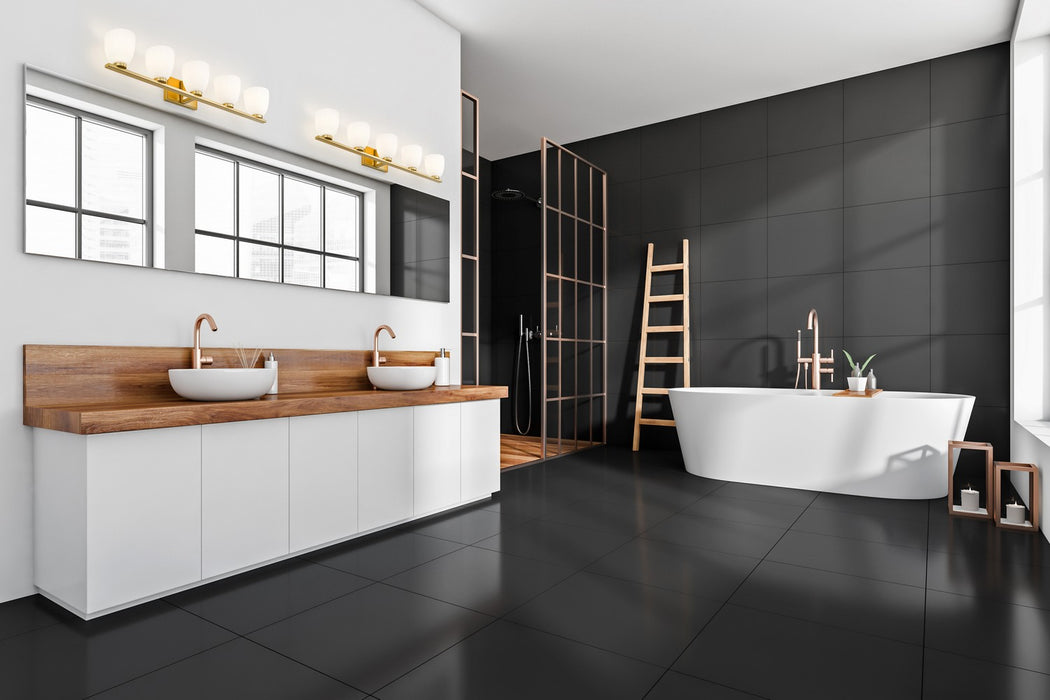 Z-Lite - 7518-5V-MGLD - Five Light Vanity - Naya - Modern Gold