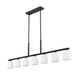 Z-Lite - 7518-7L-MB - Seven Light Linear Chandelier - Naya - Matte Black