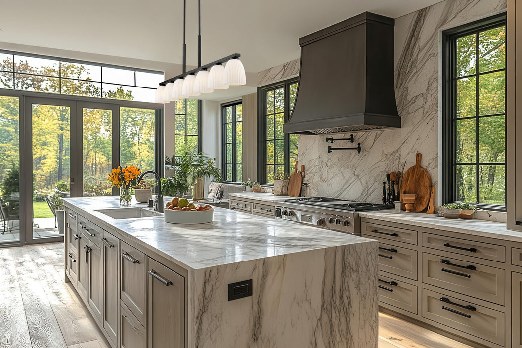 Z-Lite - 7518-7L-MB - Seven Light Linear Chandelier - Naya - Matte Black