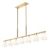 Z-Lite - 7518-7L-MGLD - Seven Light Linear Chandelier - Naya - Modern Gold