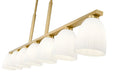 Z-Lite - 7518-7L-MGLD - Seven Light Linear Chandelier - Naya - Modern Gold