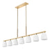 Z-Lite - 7518-7L-MGLD - Seven Light Linear Chandelier - Naya - Modern Gold