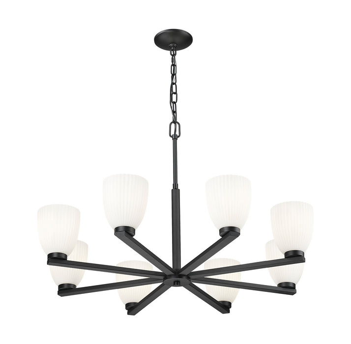 Z-Lite - 7518-8MB - Eight Light Chandelier - Naya - Matte Black