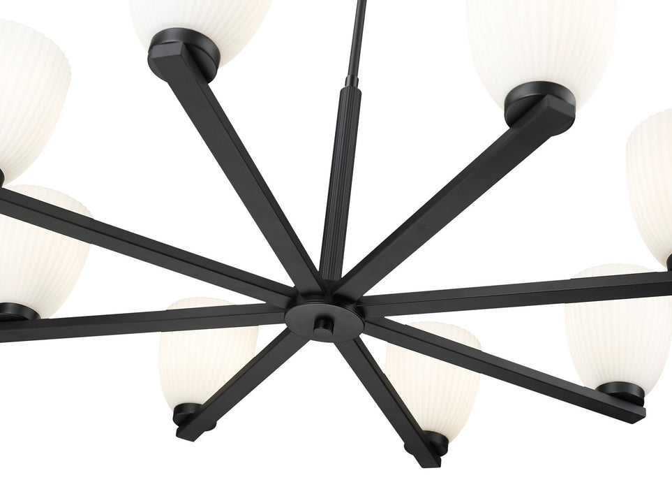 Z-Lite - 7518-8MB - Eight Light Chandelier - Naya - Matte Black