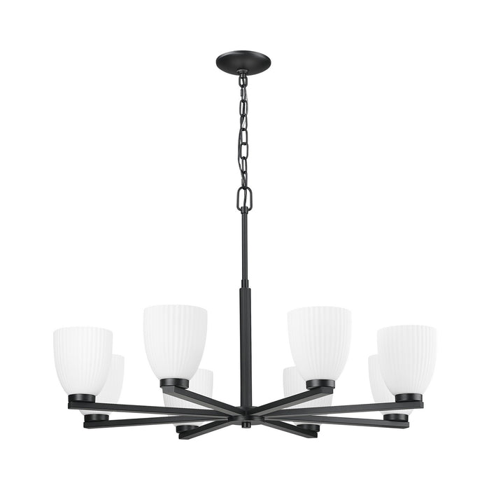 Z-Lite - 7518-8MB - Eight Light Chandelier - Naya - Matte Black