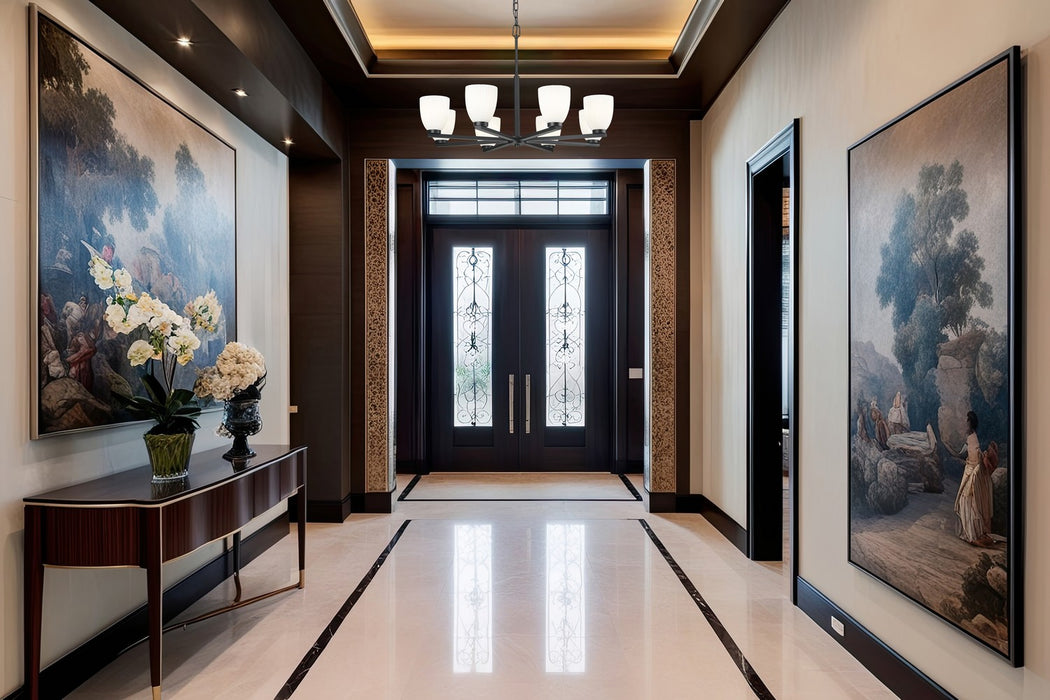 Z-Lite - 7518-8MB - Eight Light Chandelier - Naya - Matte Black