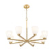 Z-Lite - 7518-8MGLD - Eight Light Chandelier - Naya - Modern Gold