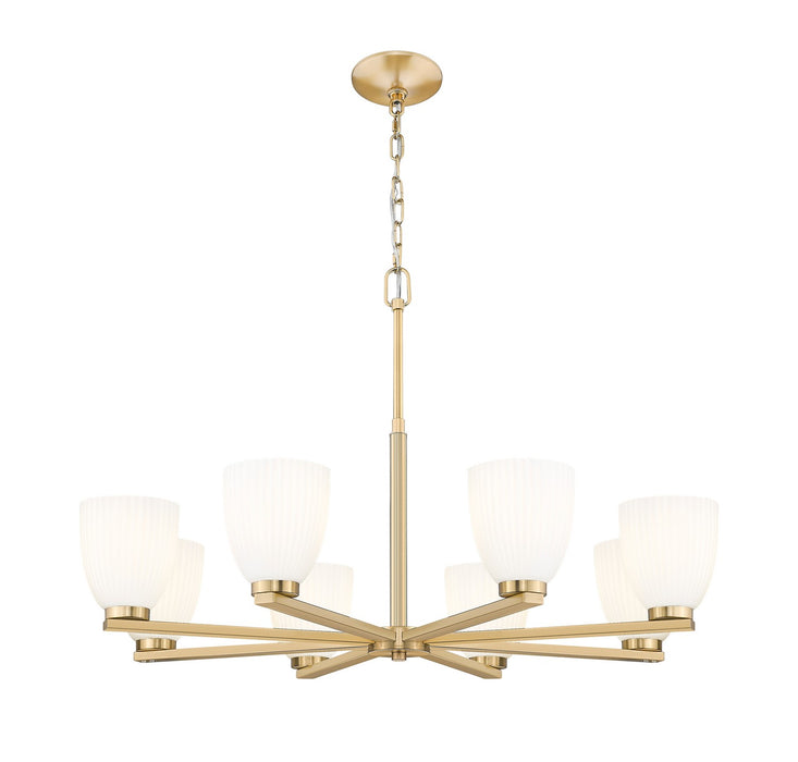 Z-Lite - 7518-8MGLD - Eight Light Chandelier - Naya - Modern Gold