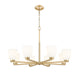 Z-Lite - 7518-8MGLD - Eight Light Chandelier - Naya - Modern Gold