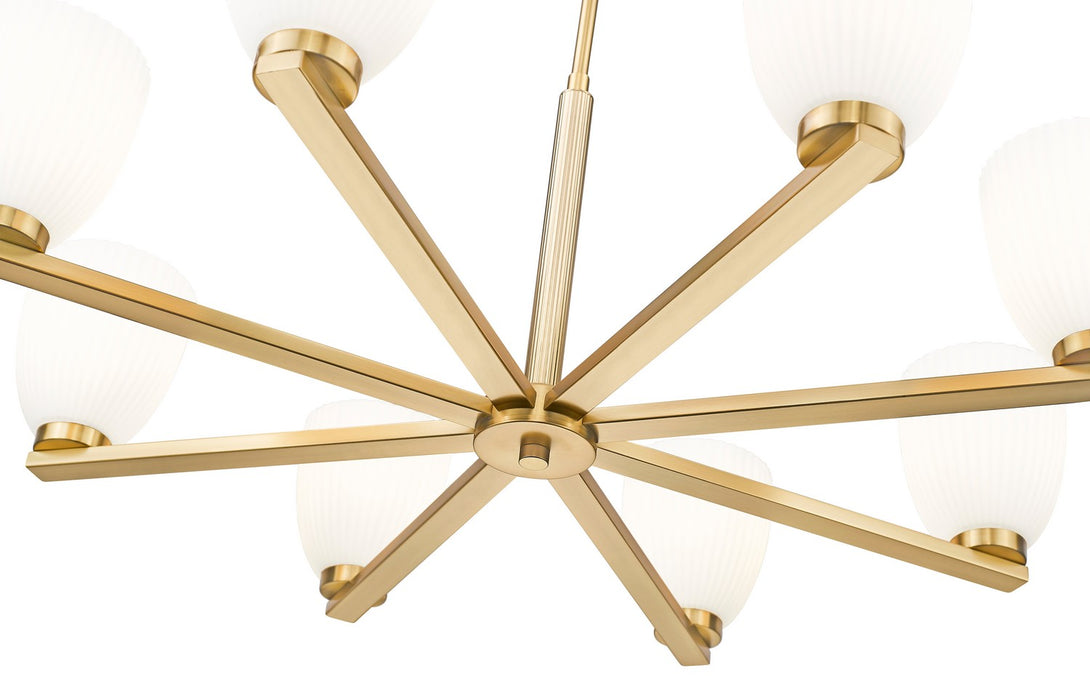 Z-Lite - 7518-8MGLD - Eight Light Chandelier - Naya - Modern Gold