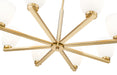 Z-Lite - 7518-8MGLD - Eight Light Chandelier - Naya - Modern Gold