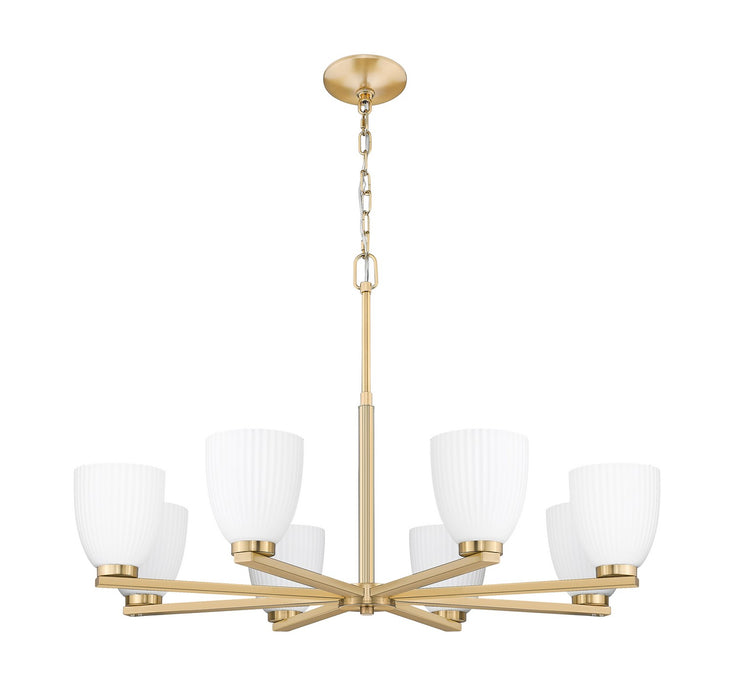 Z-Lite - 7518-8MGLD - Eight Light Chandelier - Naya - Modern Gold