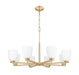 Z-Lite - 7518-8MGLD - Eight Light Chandelier - Naya - Modern Gold
