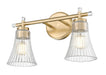 Z-Lite - 7519-2V-MGLD - Two Light Vanity - Belle - Modern Gold