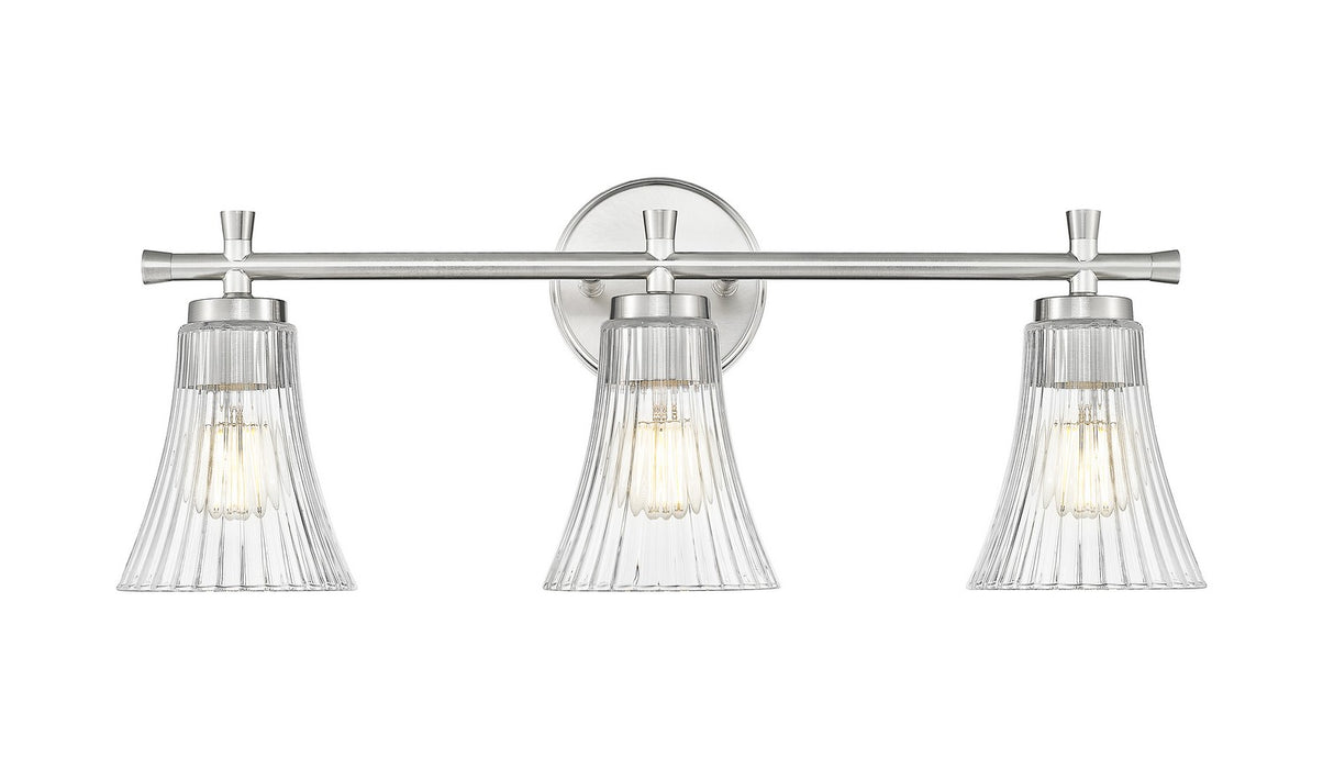 Z-Lite - 7519-3V-BN - Three Light Vanity - Belle - Brushed Nickel