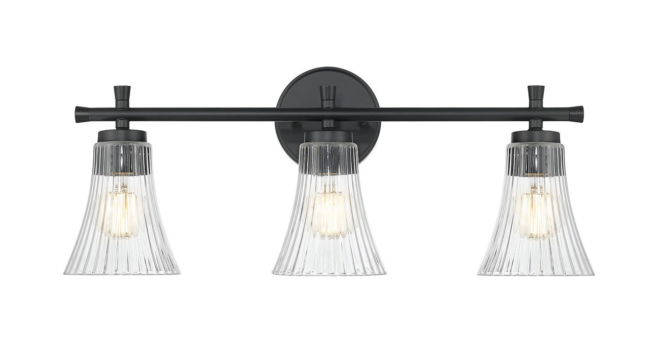 Z-Lite - 7519-3V-MB - Three Light Vanity - Belle - Matte Black