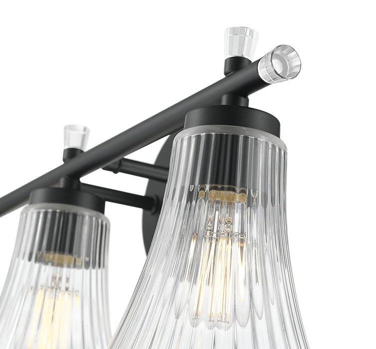 Z-Lite - 7519-3V-MB - Three Light Vanity - Belle - Matte Black