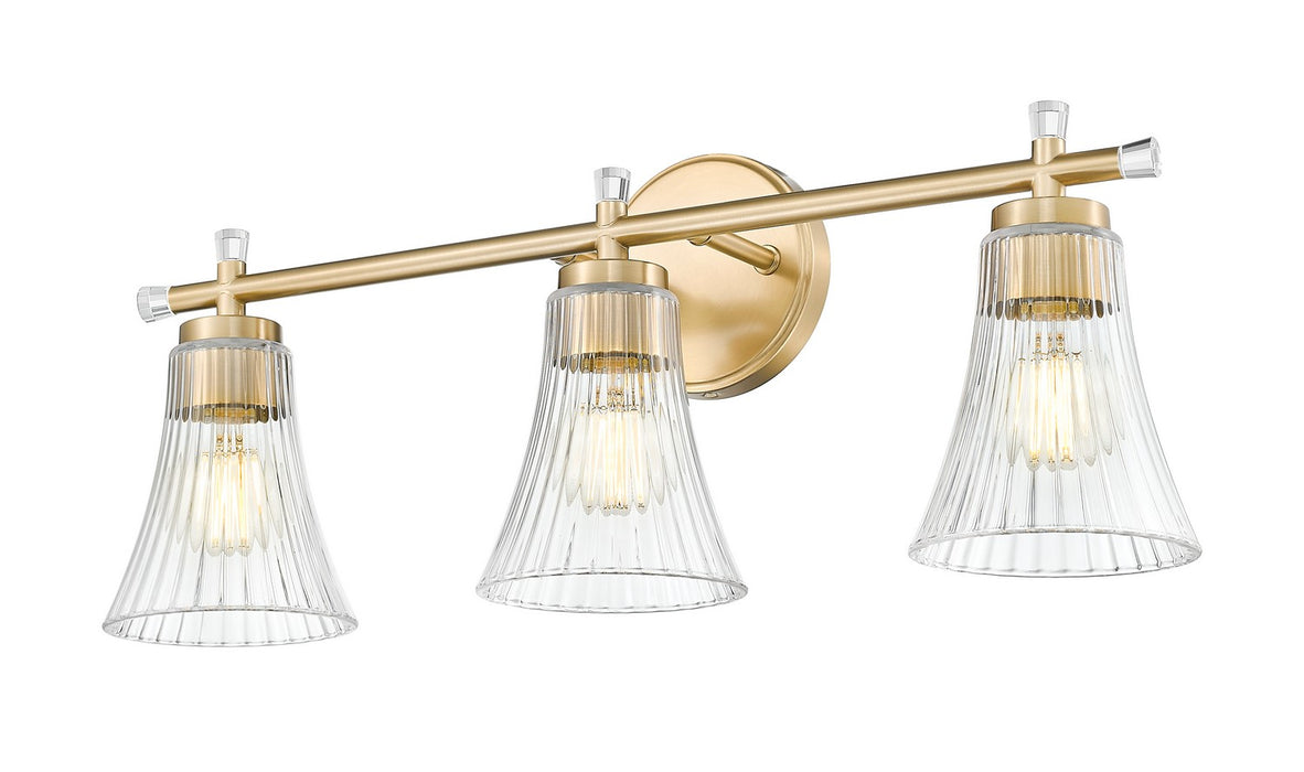 Z-Lite - 7519-3V-MGLD - Three Light Vanity - Belle - Modern Gold