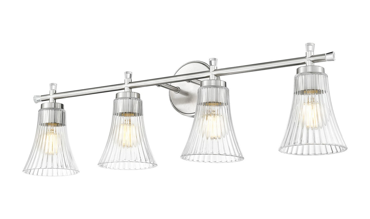Z-Lite - 7519-4V-BN - Four Light Vanity - Belle - Brushed Nickel